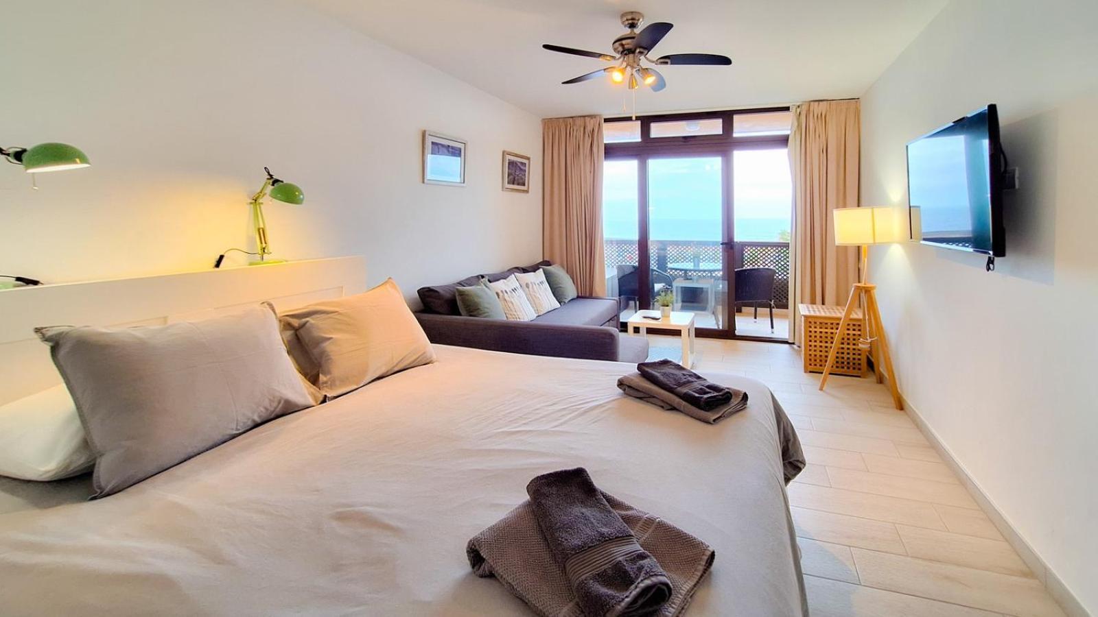 Studio With Balcony And Sea View بويرتو ذي لا كروز المظهر الخارجي الصورة